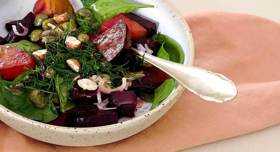Rote-Bete-Salat mit fruchtigem Dressing