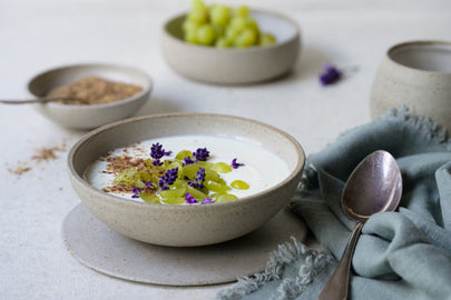 Budwig Creme mit Trauben und Dr. Budwig Linufit