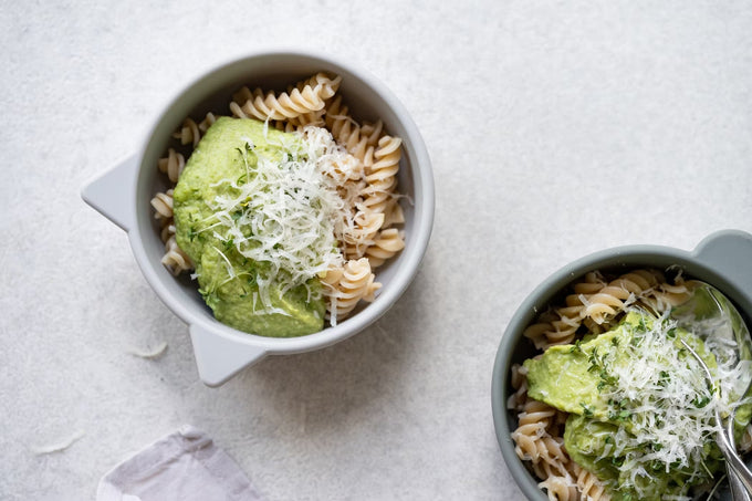 Nudeln mit grüner Sauce