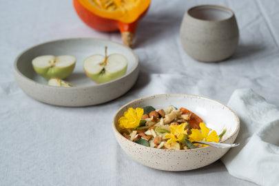 Kürbis-Apfel Porridge