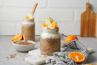 Schoko-Protein Porridge im Glas