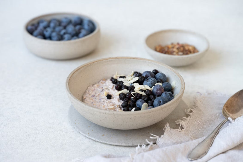 Vital Porridge Overnight Oats mit Blaubeeren