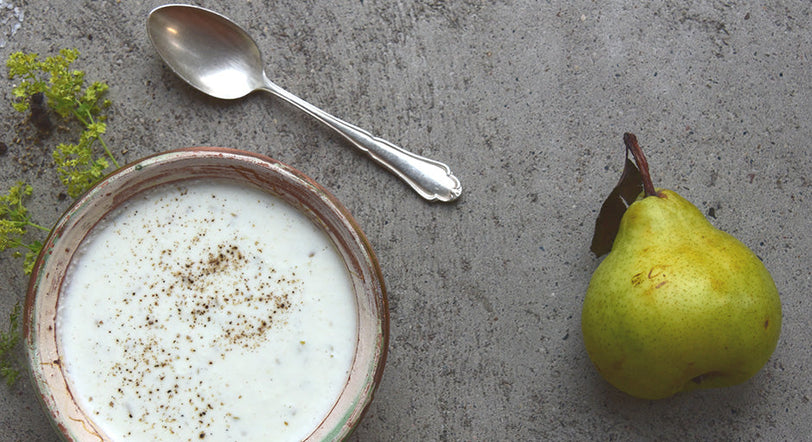 Fruchtiger Budwig Birnen Dip