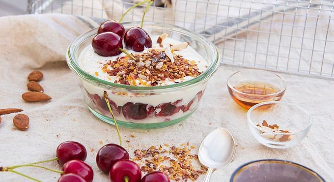 Budwig Creme mit Kirschen