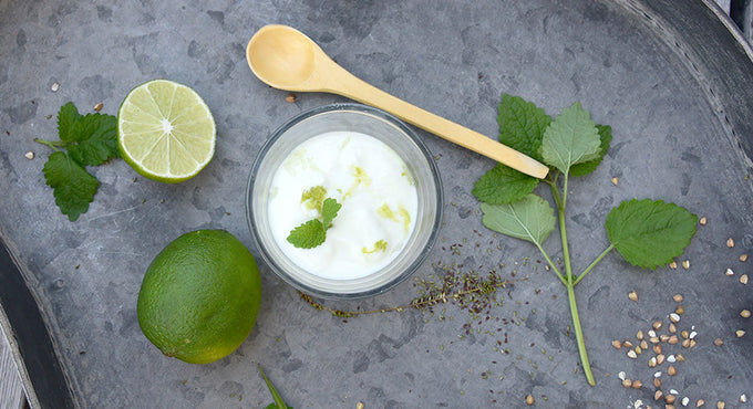 Budwig Minze-Limette-Dip