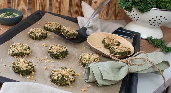 Grünkohlbratlinge mit Dr. Budwig Linugold