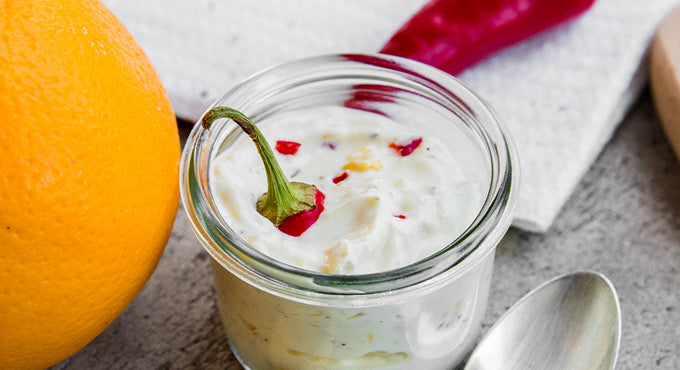 Scharfer Budwig Orangen-Dip