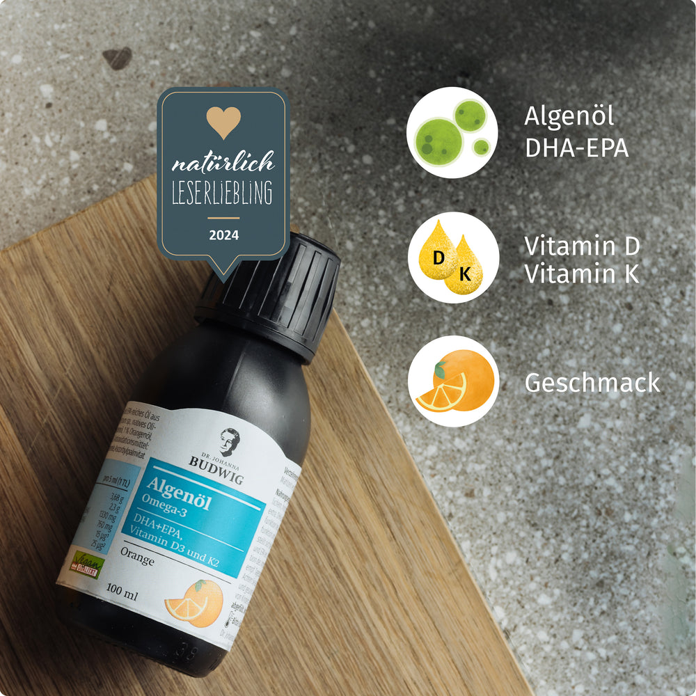 Omega-3 Algenöl Orange