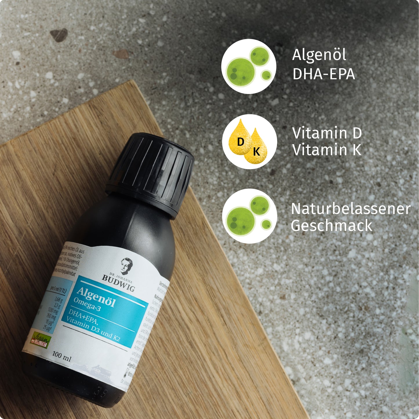 Omega-3 Algenöl Pur