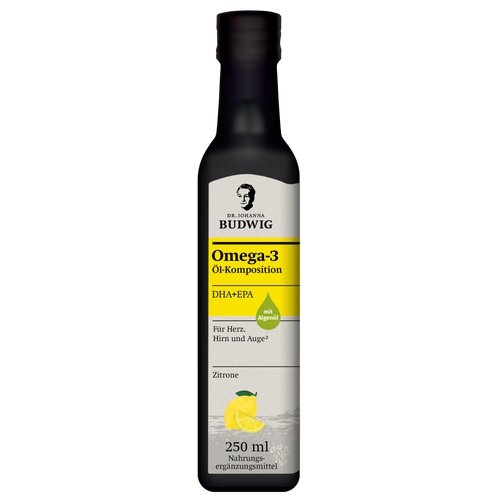 Omega-3 DHA+EPA Öl Zitrone
