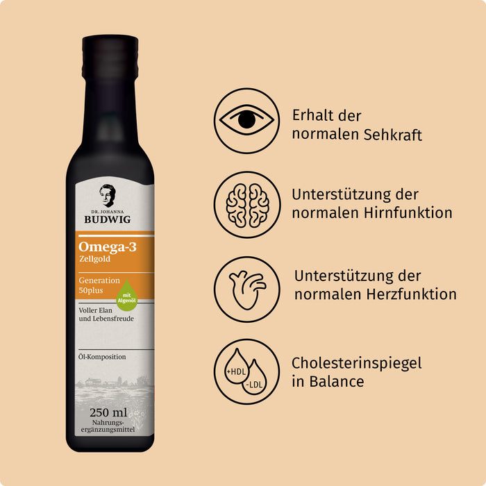 Omega-3 Zellgold für die Generation 50plus