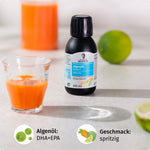 Omega-3 Algenöl Karotte-Limette