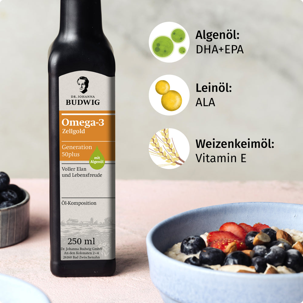 Omega-3 Zellgold für die Generation 50plus