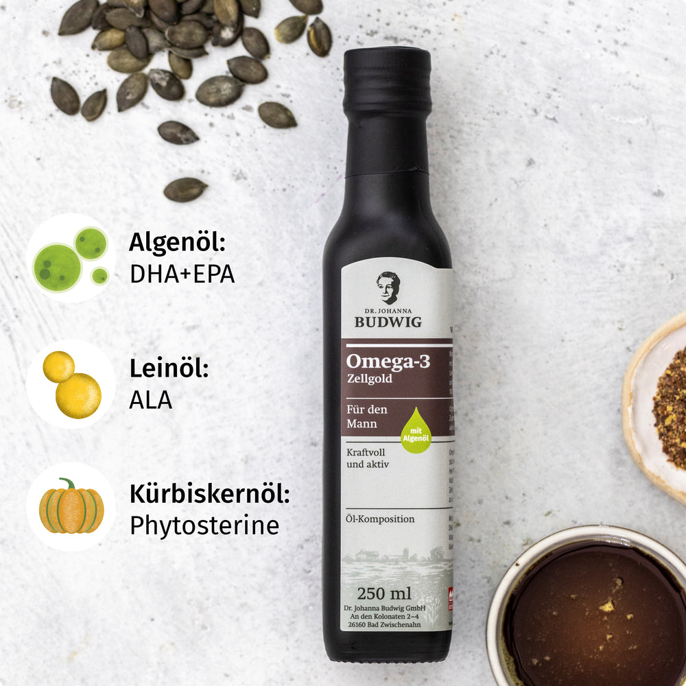 Omega-3 Zellgold für den Mann