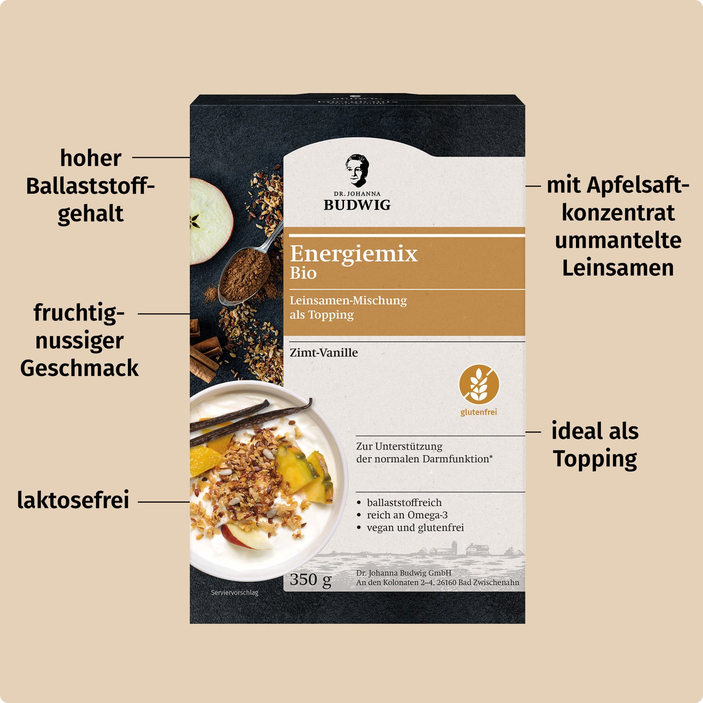 Energiemix Zimt-Vanille