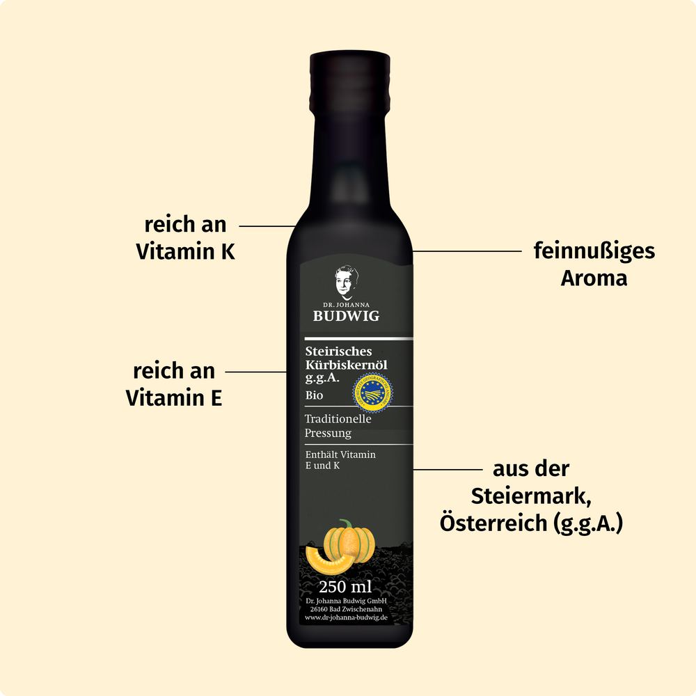 kürbiskernöl kühlschrank aufbewahren Steirisches Kürbiskernöl g.g.A kaufen (250ml) – Dr. Johanna Budwig