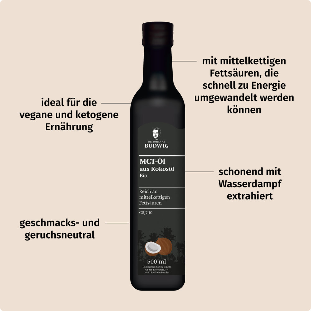 kokosöl geöffnet aufbewahren Bio MCT Öl kaufen (250ml)