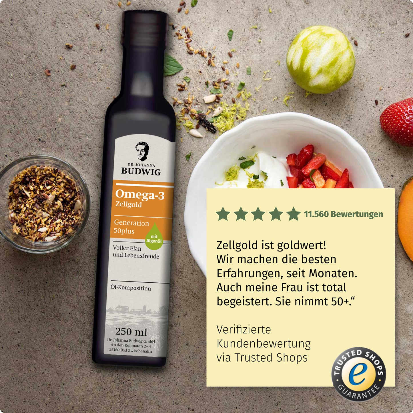 Omega-3 Zellgold für die Generation 50plus