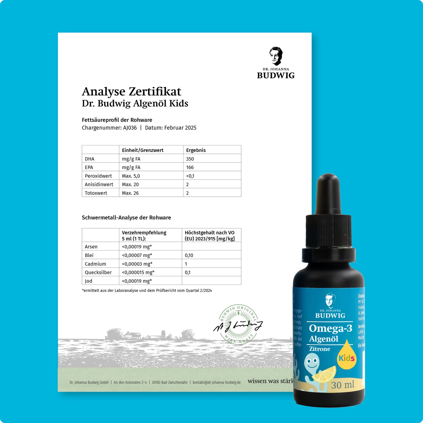 Omega-3 Algenöl Kids (30 ml)