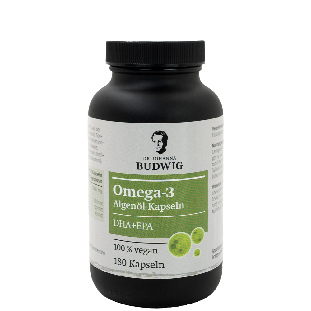 Dr. Johanna Budwig Omega-3 Algenöl Kapseln, 180 Stück