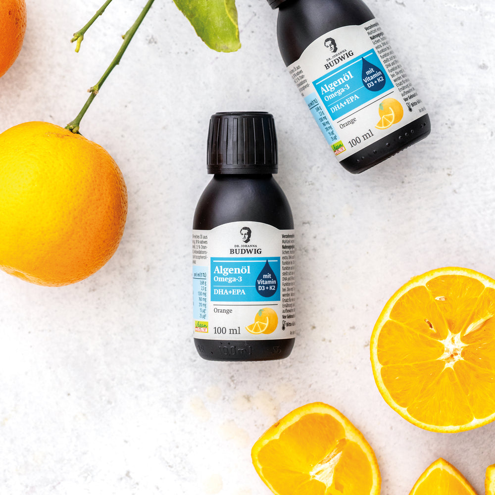 Omega-3 Algenöl Orange