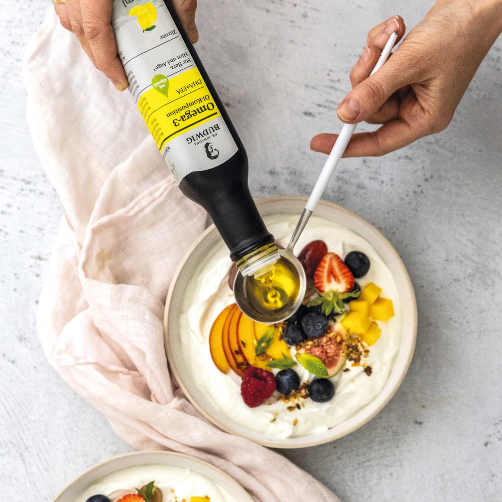 Omega-3 DHA+EPA Öl Zitrone