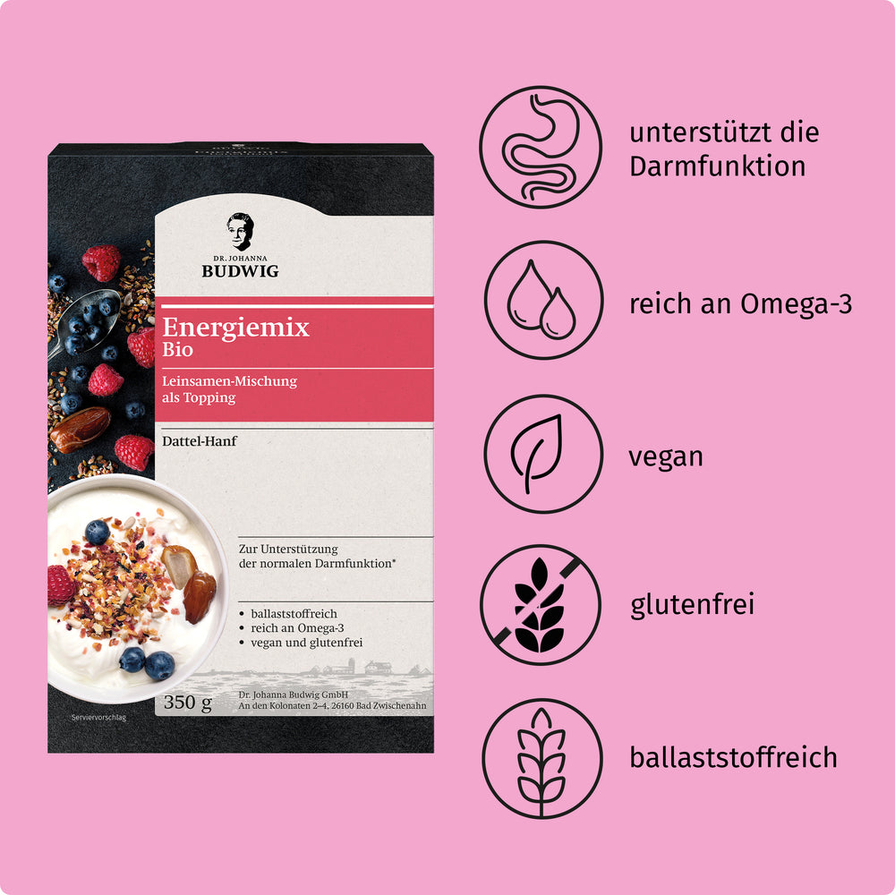 Energiemix Dattel-Hanf