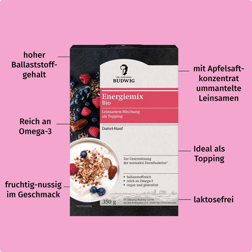 Energiemix Dattel-Hanf