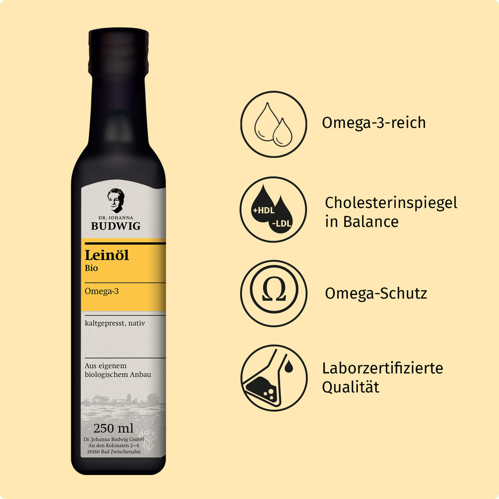 Omega-3 Leinöl Vorratspaket