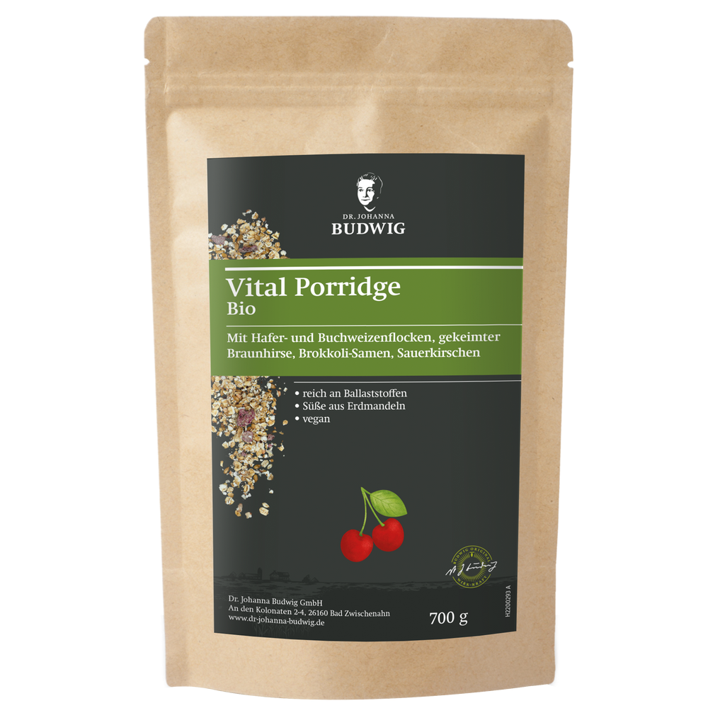 porridge aufbewahren Vital Porridge mit Sauerkirschen