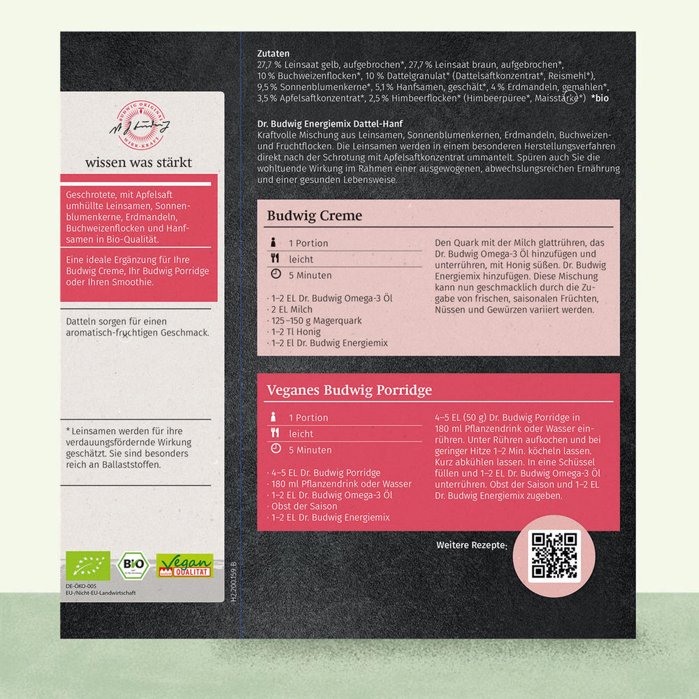 Energiemix Dattel-Hanf