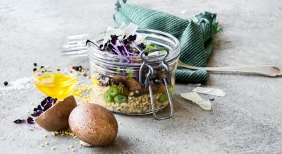 Hirsesalat mit marinierten Champignons | Rezepte | Dr. Budwig
