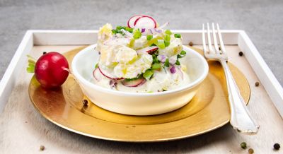 Kartoffelsalat mit Budwig Mayonnaise